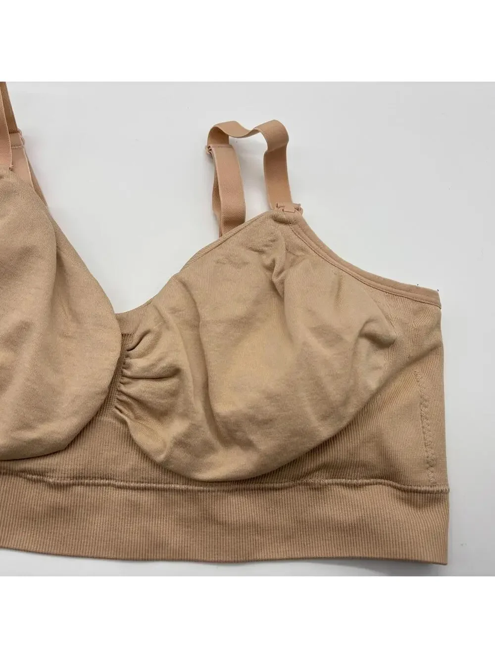 Kindred Bravely Nursing Bra Size Large Regular Tan Nude Color
